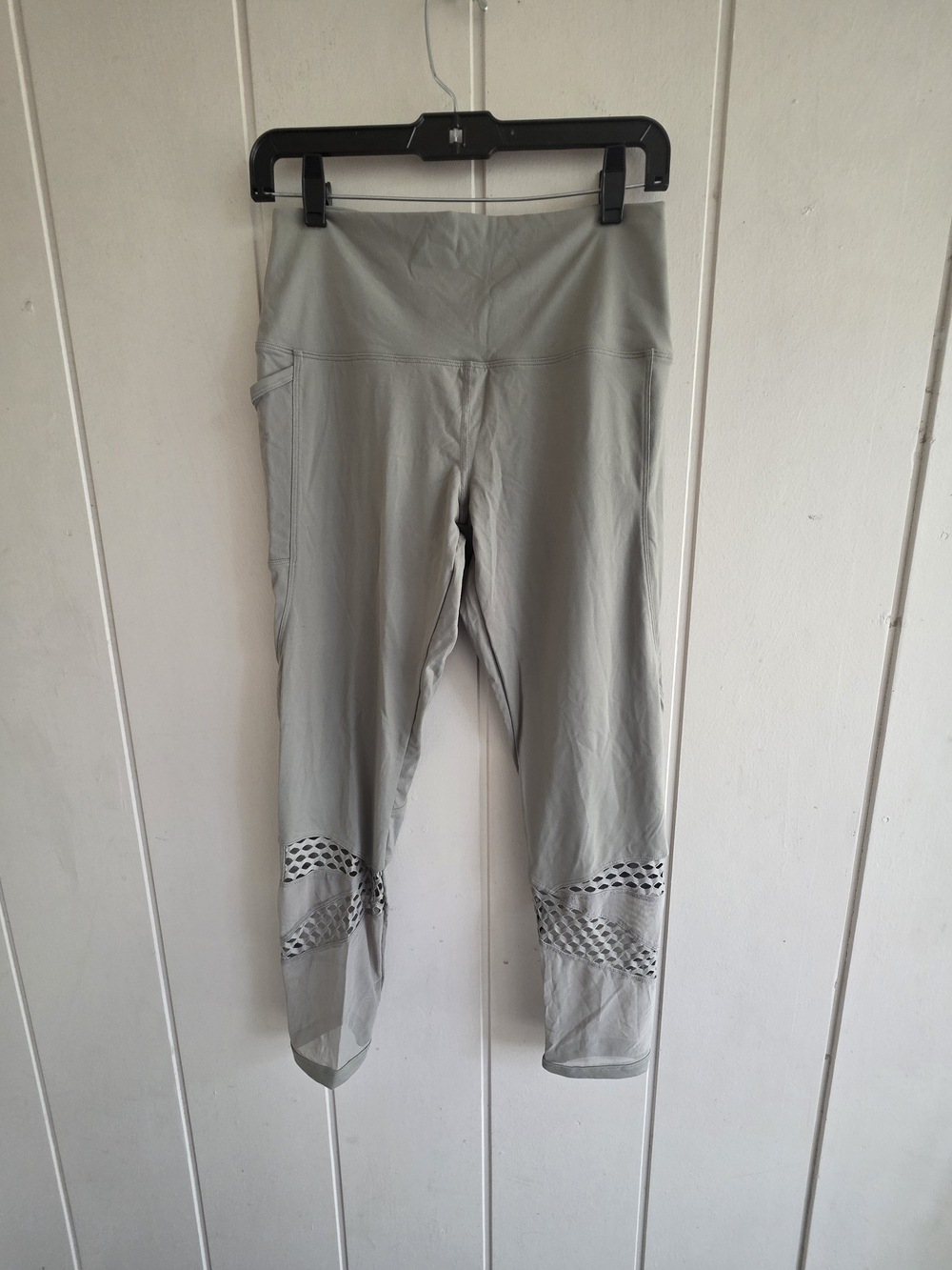 Victoria Secret High Waisted Ultimate Mesh 7/8 Ankle Leggings New Large Green